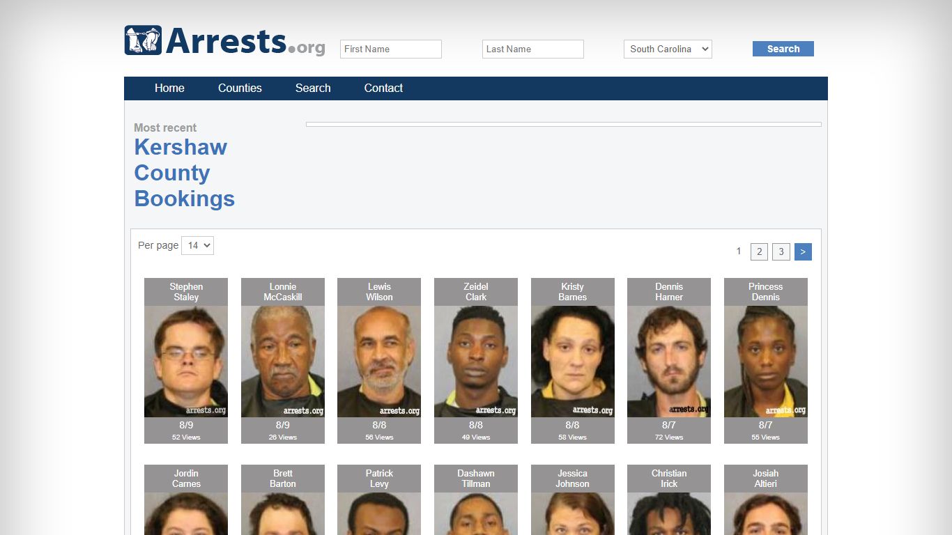 Kershaw County Arrests and Inmate Search